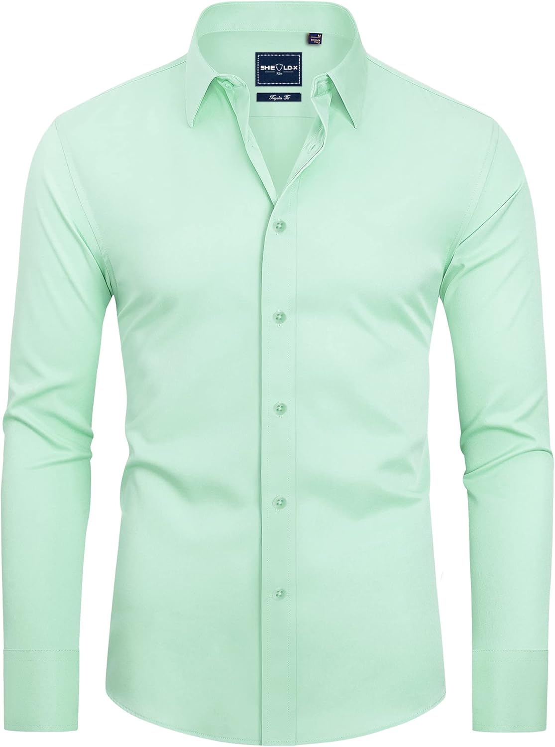 Alimens & Gentle Slim Fit Mens Dress Shirts for Men Button Down Long Sleeve Dres...