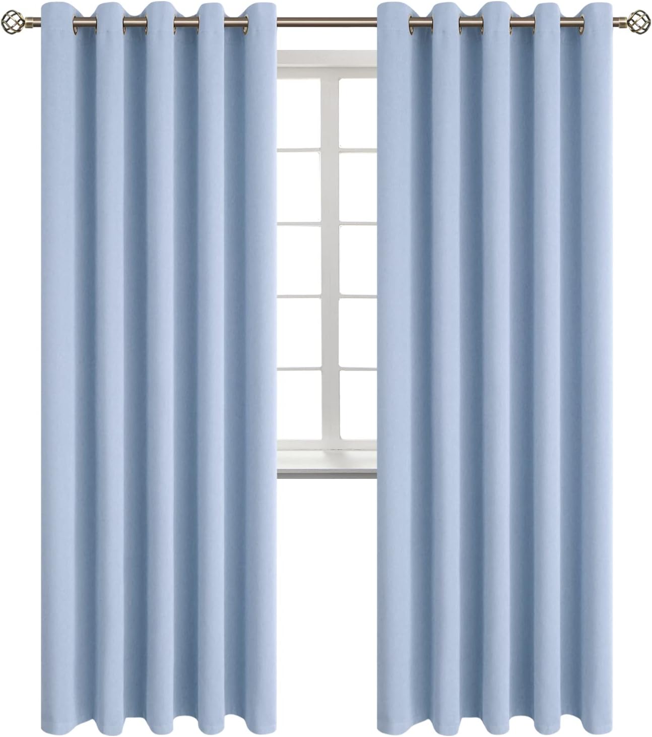 BGment Blackout Curtains for Bedroom - Grommet Thermal Insulated Room Darkening...
