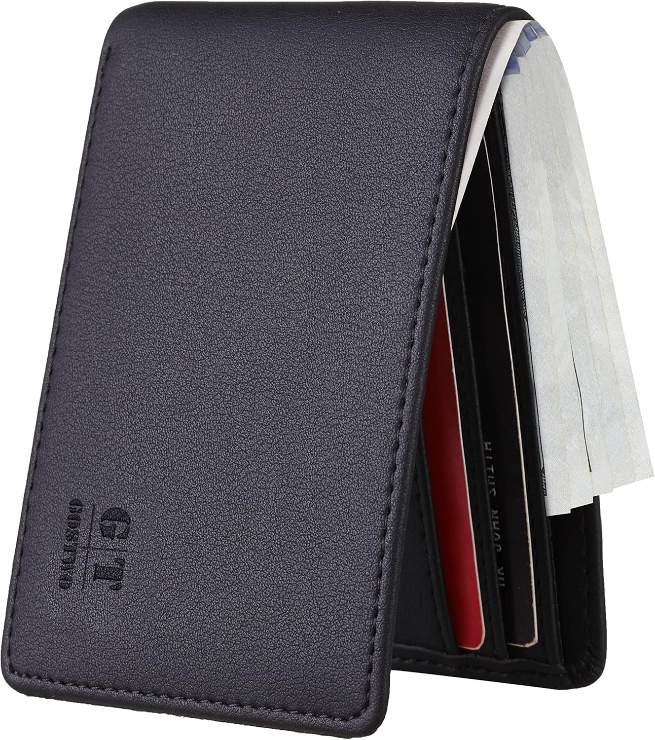 Gostwo Slim Wallet for Men Minimalist Leather ID Window Front Pocket Bifold Wall...