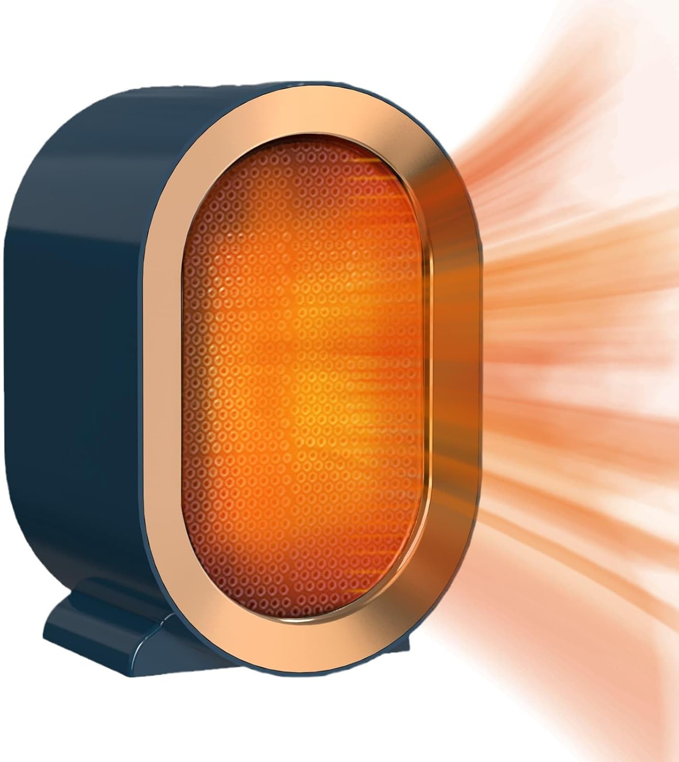 1200W Portable Ceramic Heater, Fast Heating Electric Fan Heater 2 Modes Safe Ene...