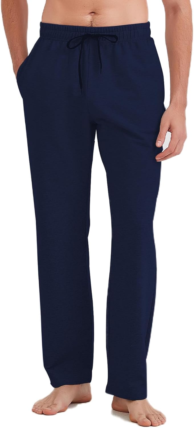 Idtswch 30/32/34/36/38/40 Long Inseam Mens Tall Sweatpants Open Bottom Joggers A...