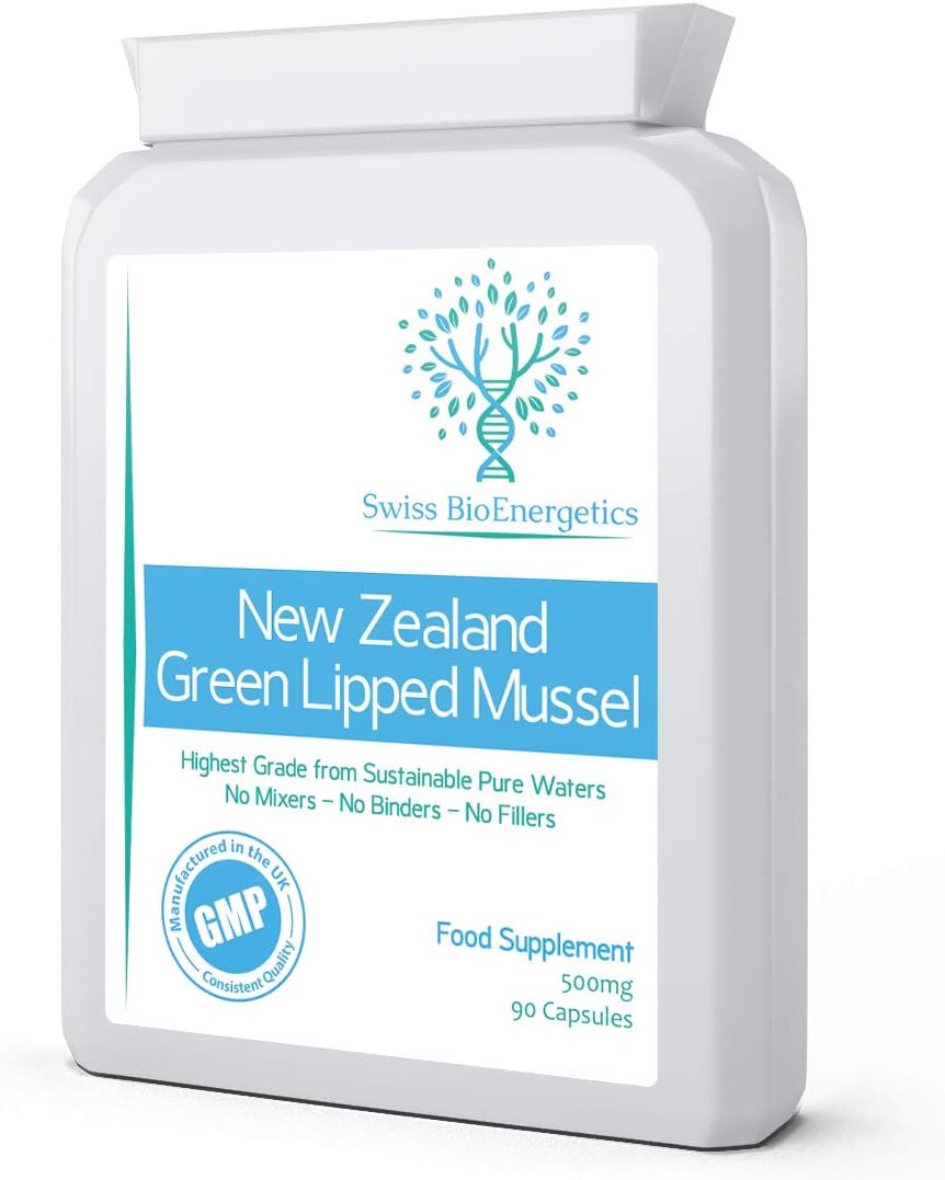 Green Lipped Mussel 500mg 90 Capsules – sustainably sourced from Pure New Zealan...