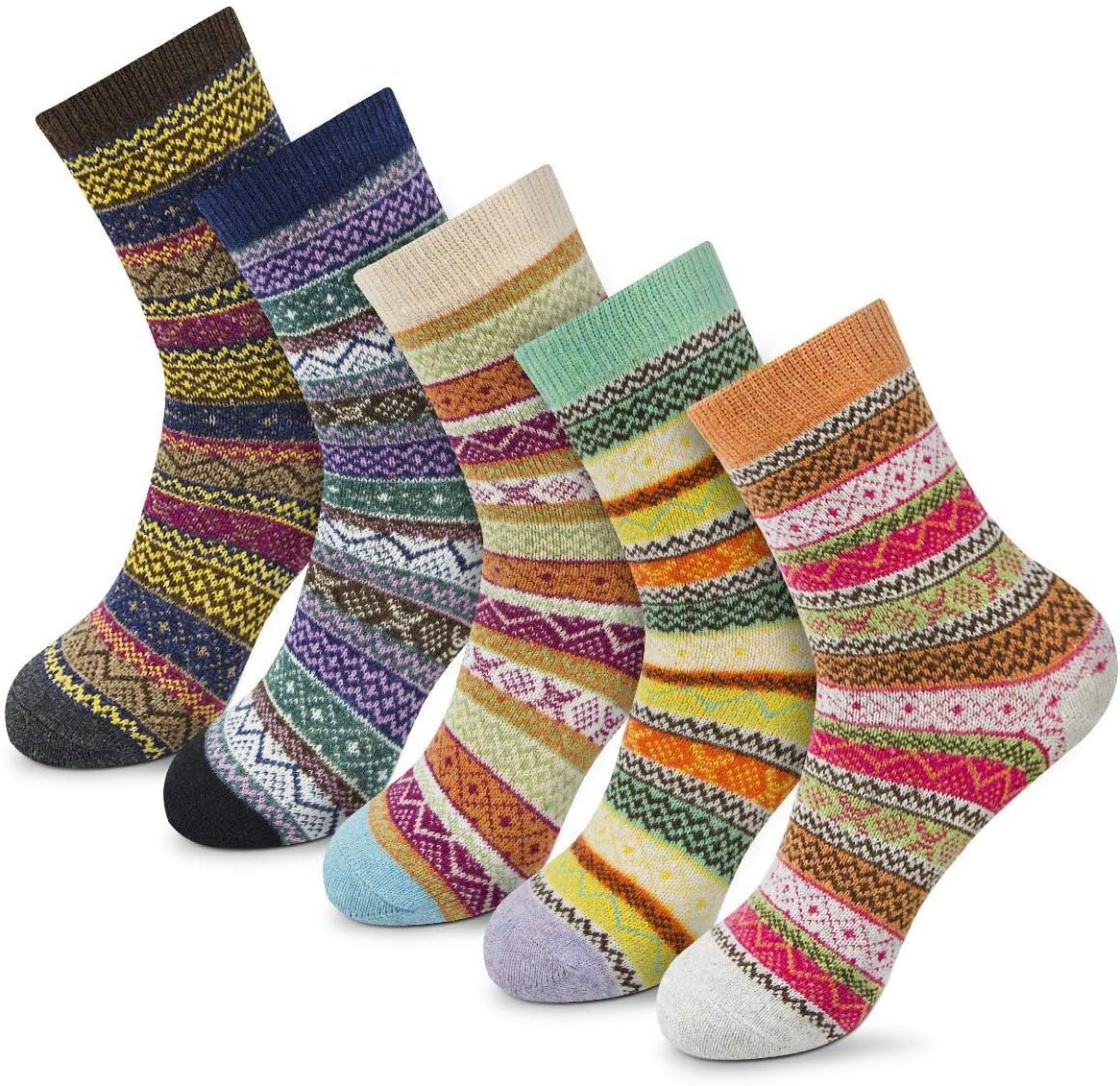 FYC Women Socks Winter - Gifts for Women - Warm Thick Soft Wool Cozy Crew Socks...