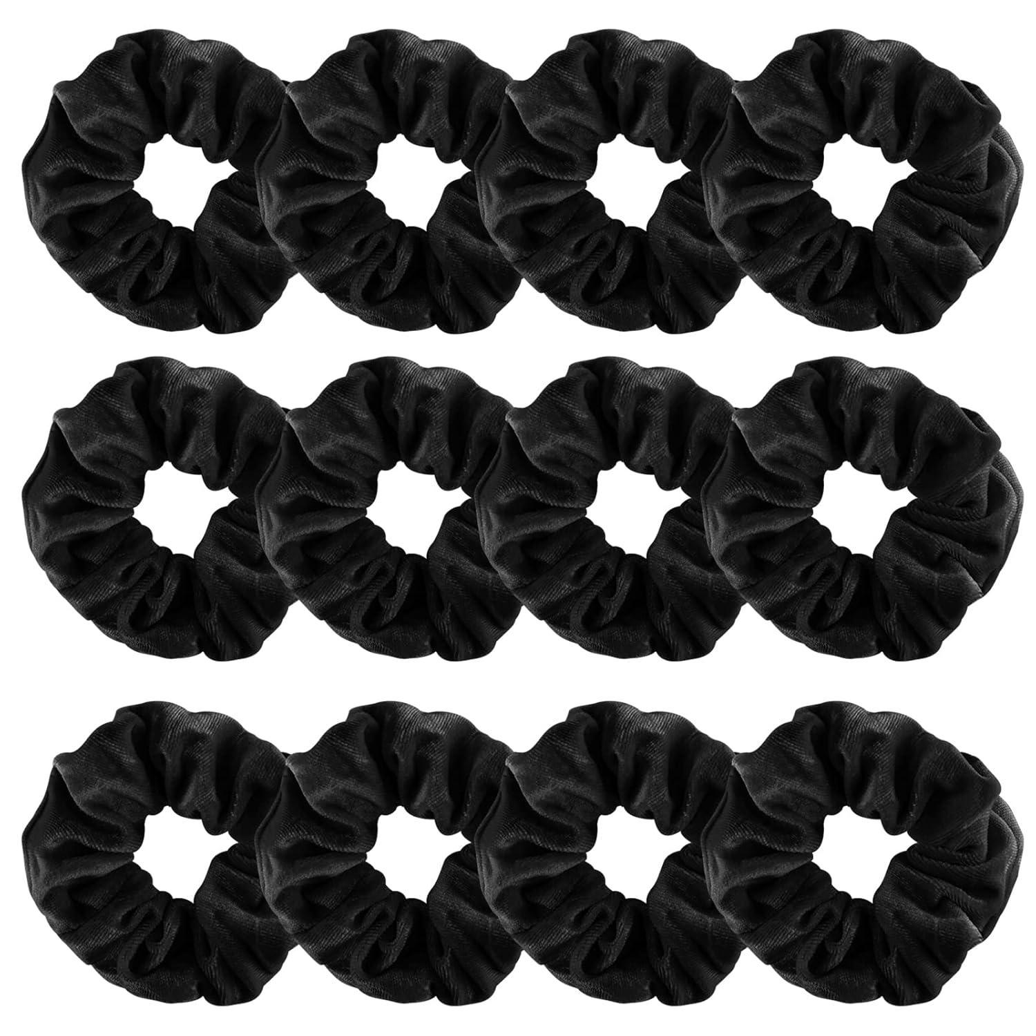 12 Pack Velvet Hair Scrunchies Scrunchy Hair Ties Elastic Hair Bands Ropes Scrun...