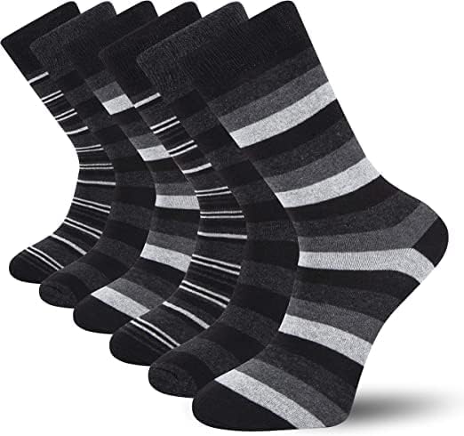 Cob Stallion- Black Socks for Men in Heel and Toe Style, Men’s Socks Multipack 6...
