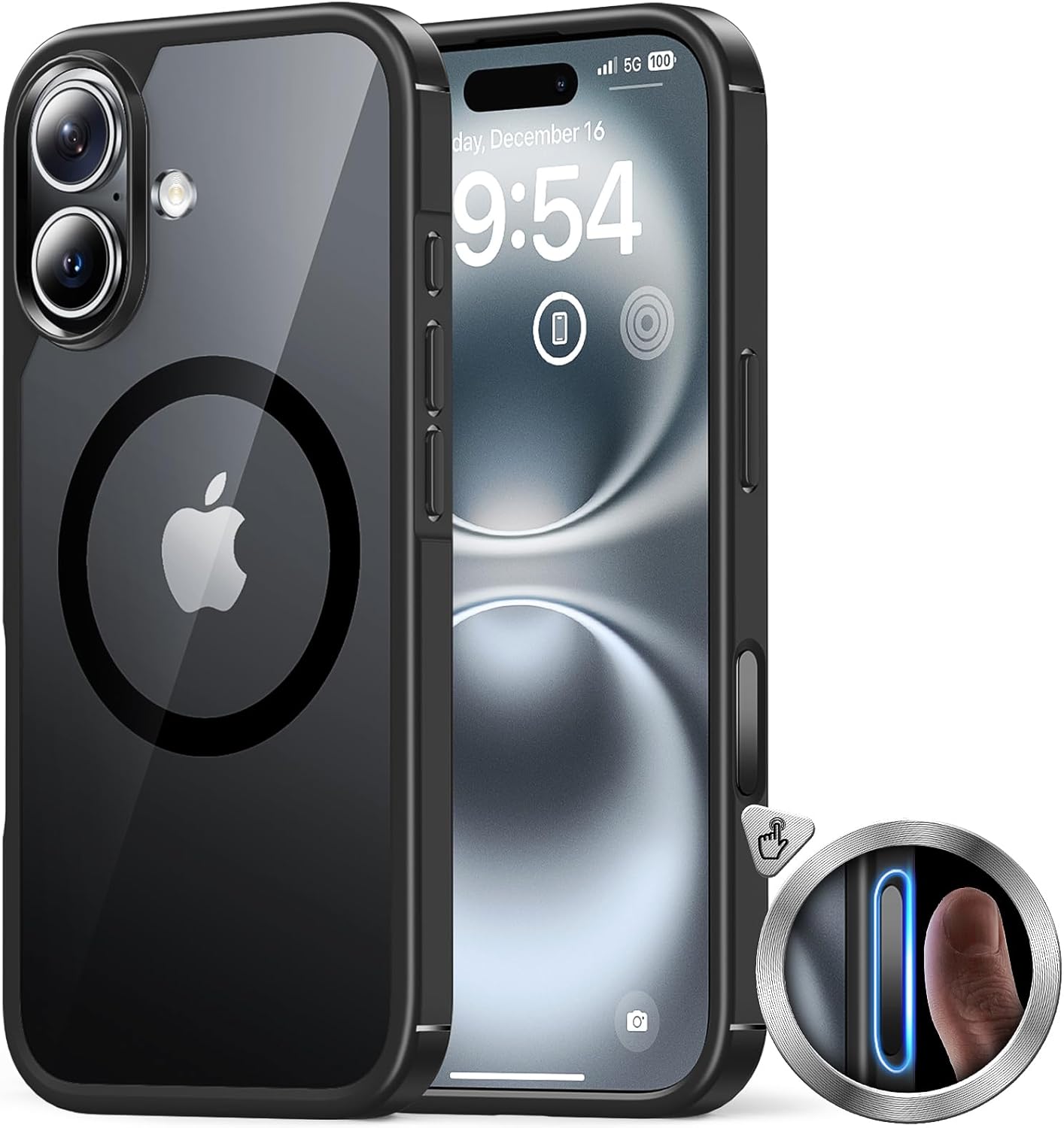 TAURI for iPhone 16 Plus Case with Camera Control Capture Button, Compatible wit...