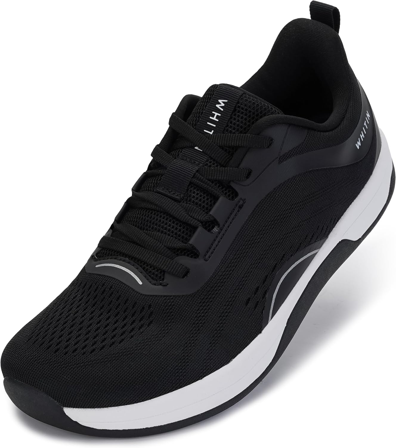 WHITIN Women's Wide Toe Box Road Running Shoe + Zero Drop 9 Black