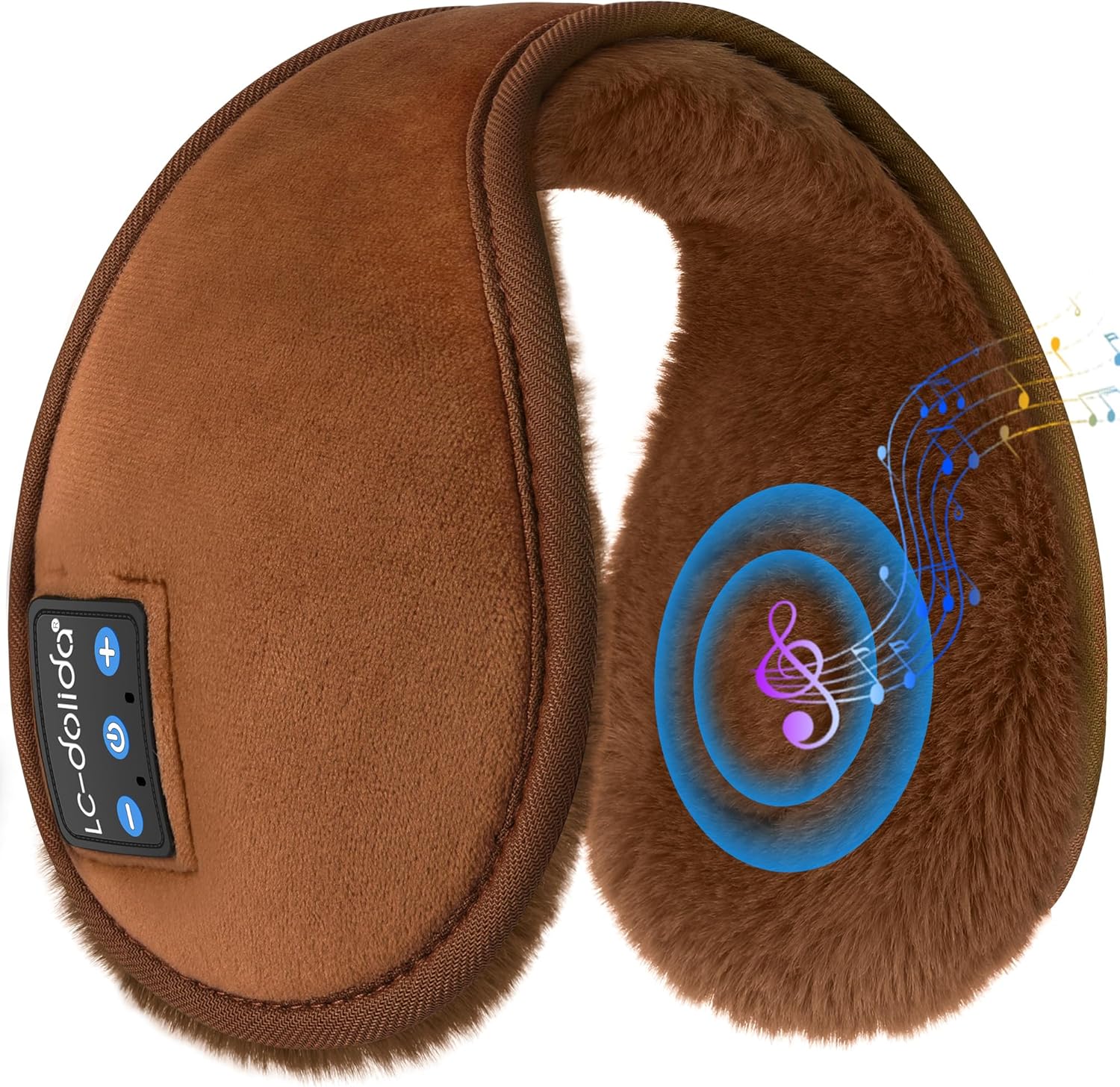 LC-dolida Bluetooth Earmuffs for Winter Women Men, Ear Warmers Headphones Ear Mu...
