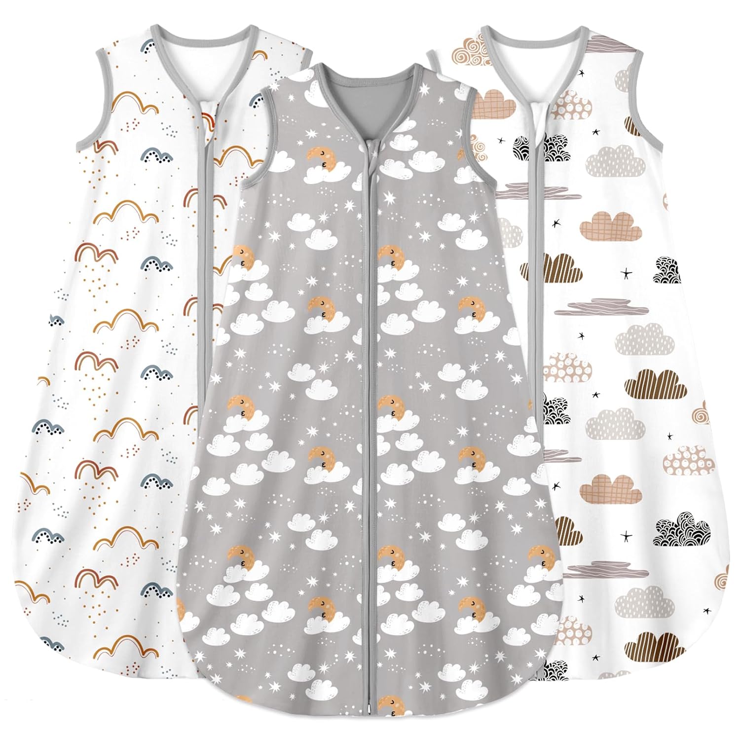 Yoofoss Baby Sleep Sack 12-18 Months Wearable Blanket for Babies 100% Cotton 2-W...