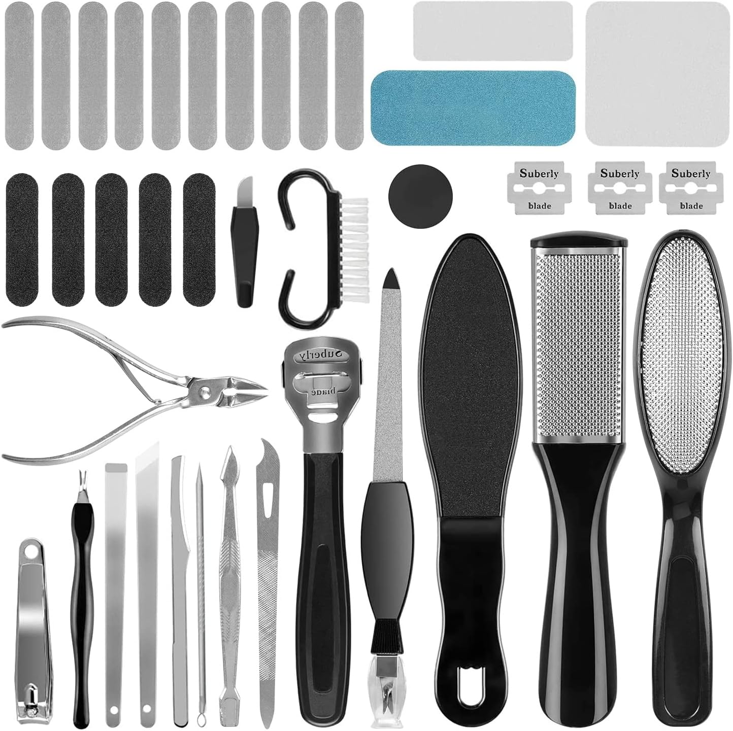 Professional Pedicure Kit, Rosmax 36 in 1 Pedicure...