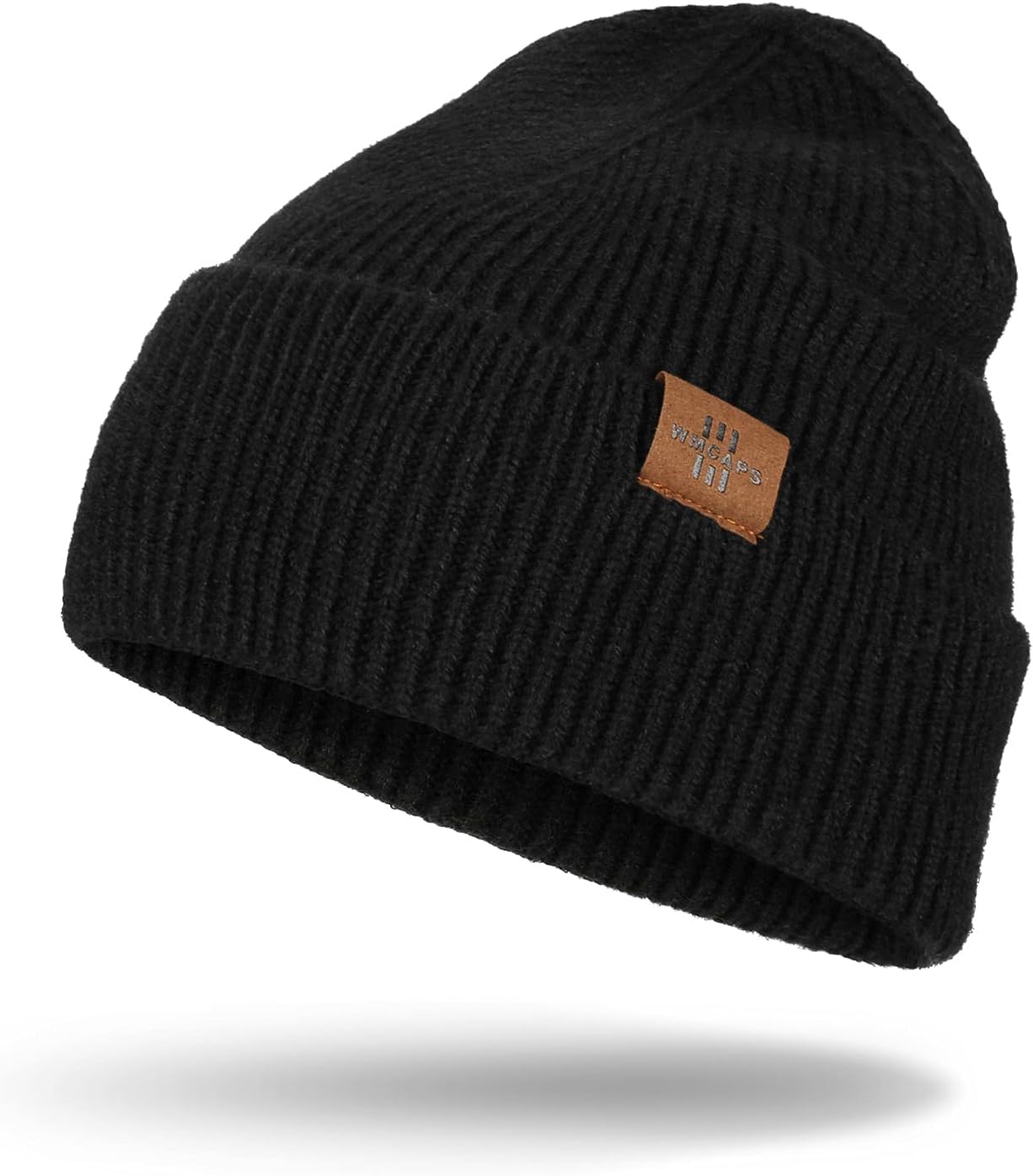 Knit Beanie for Men, Stretchy Soft Warm Daily Cuffed Winter Hats, Unisex Comfort...