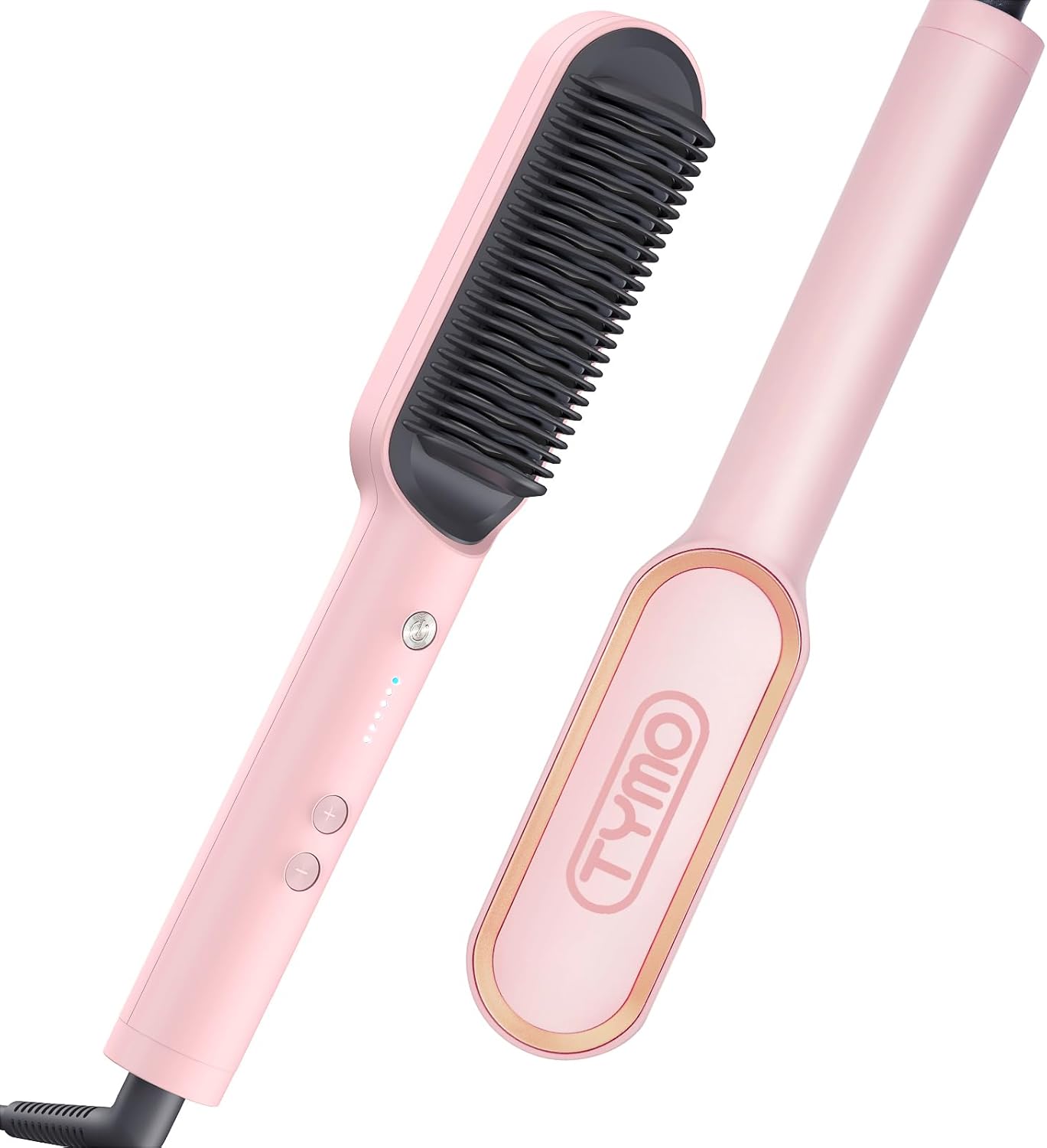 TYMO Ring Hair Straightener Brush – Hair Straightening Iron with Built-in Comb,...