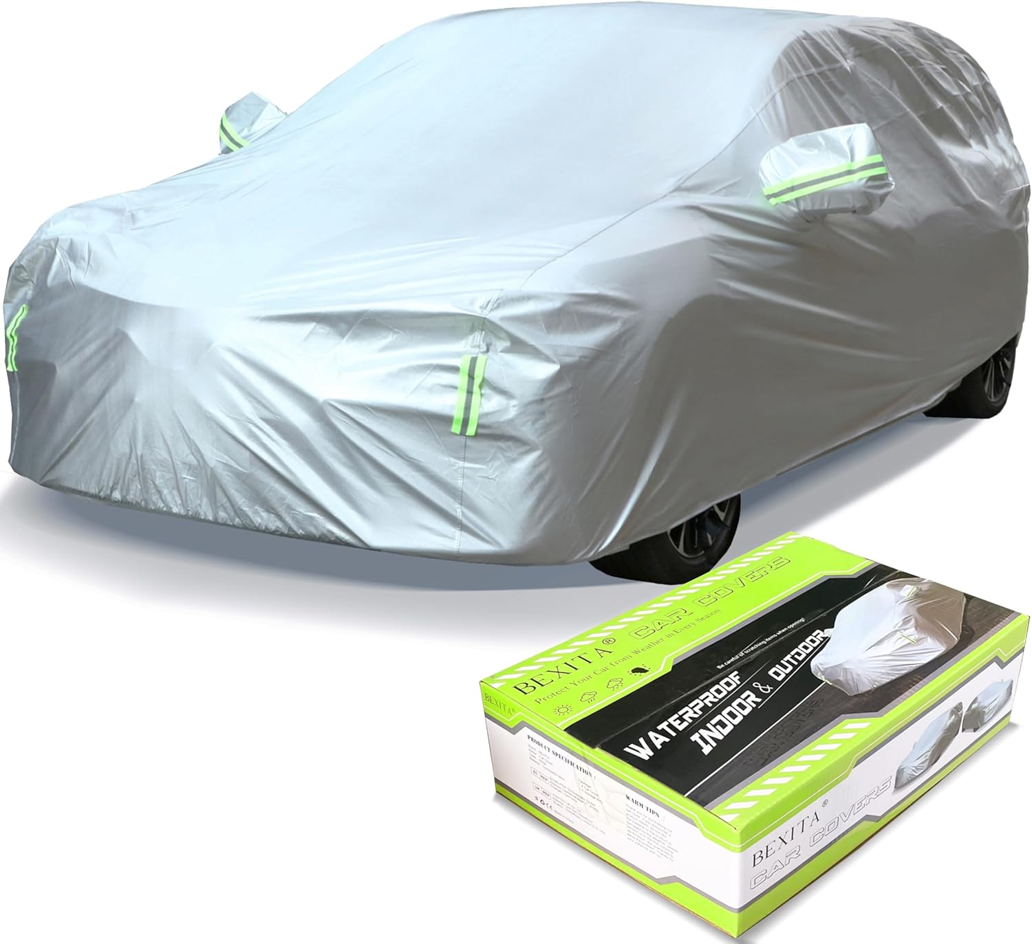 BEXITA Car Cover SUV Waterproof Full Car Covers for Automobiles Dustproof Windpr...