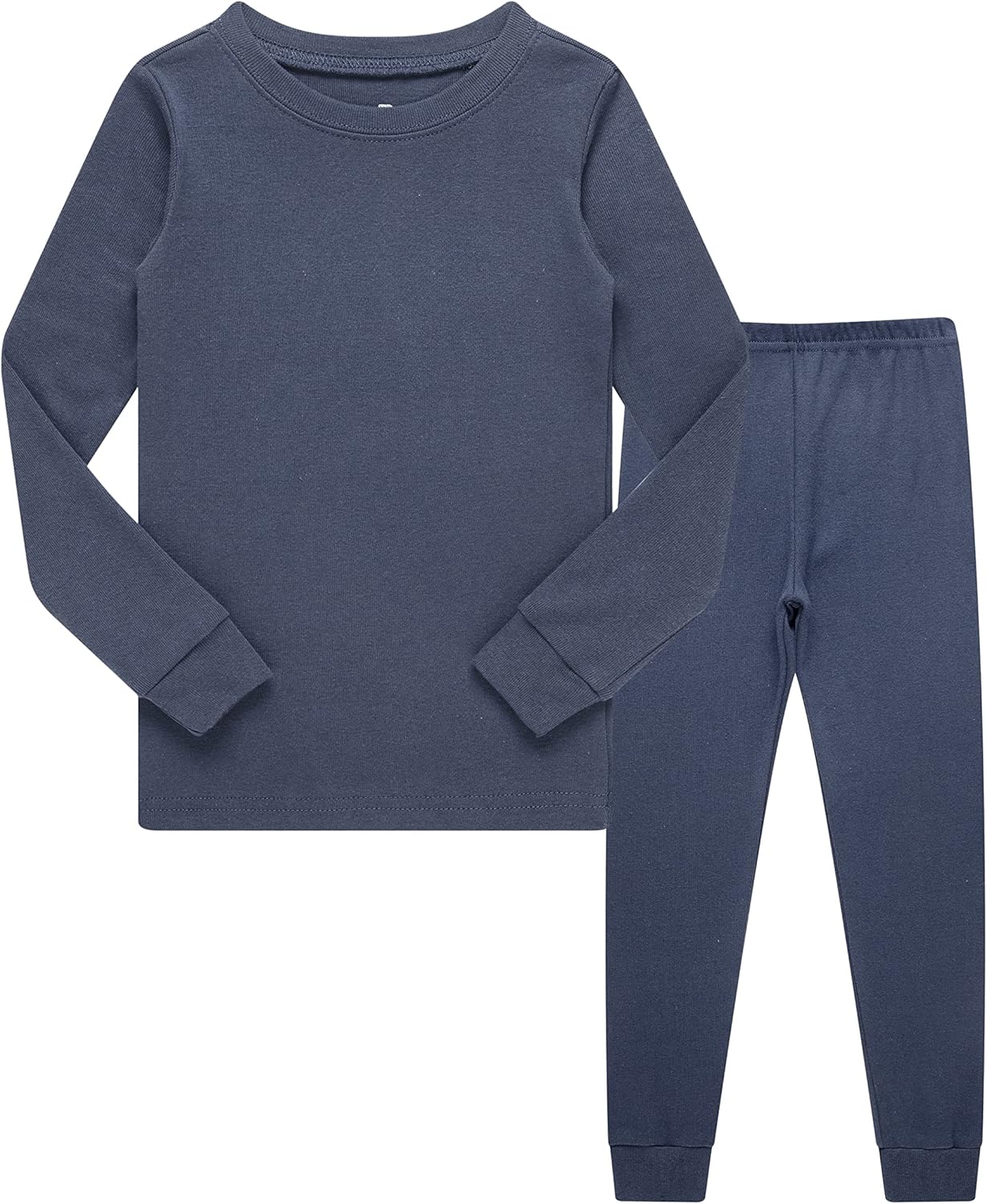 KikizYe Pajamas for Boys Pjs Kids Long sleeve Pijamas 7 Royal Blue/Solid
