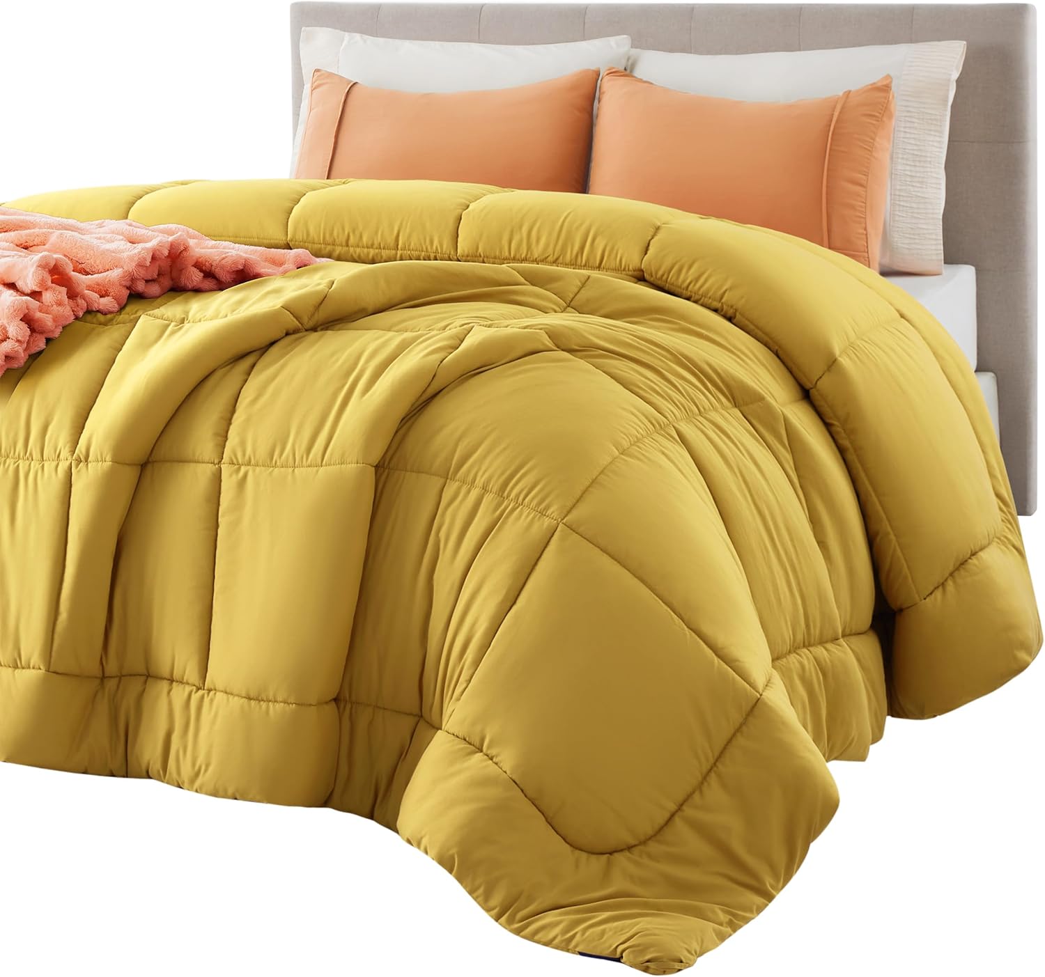 Bedsure Comforter Duvet Insert - Quilted Comforters Queen Size, All Season Duvet...