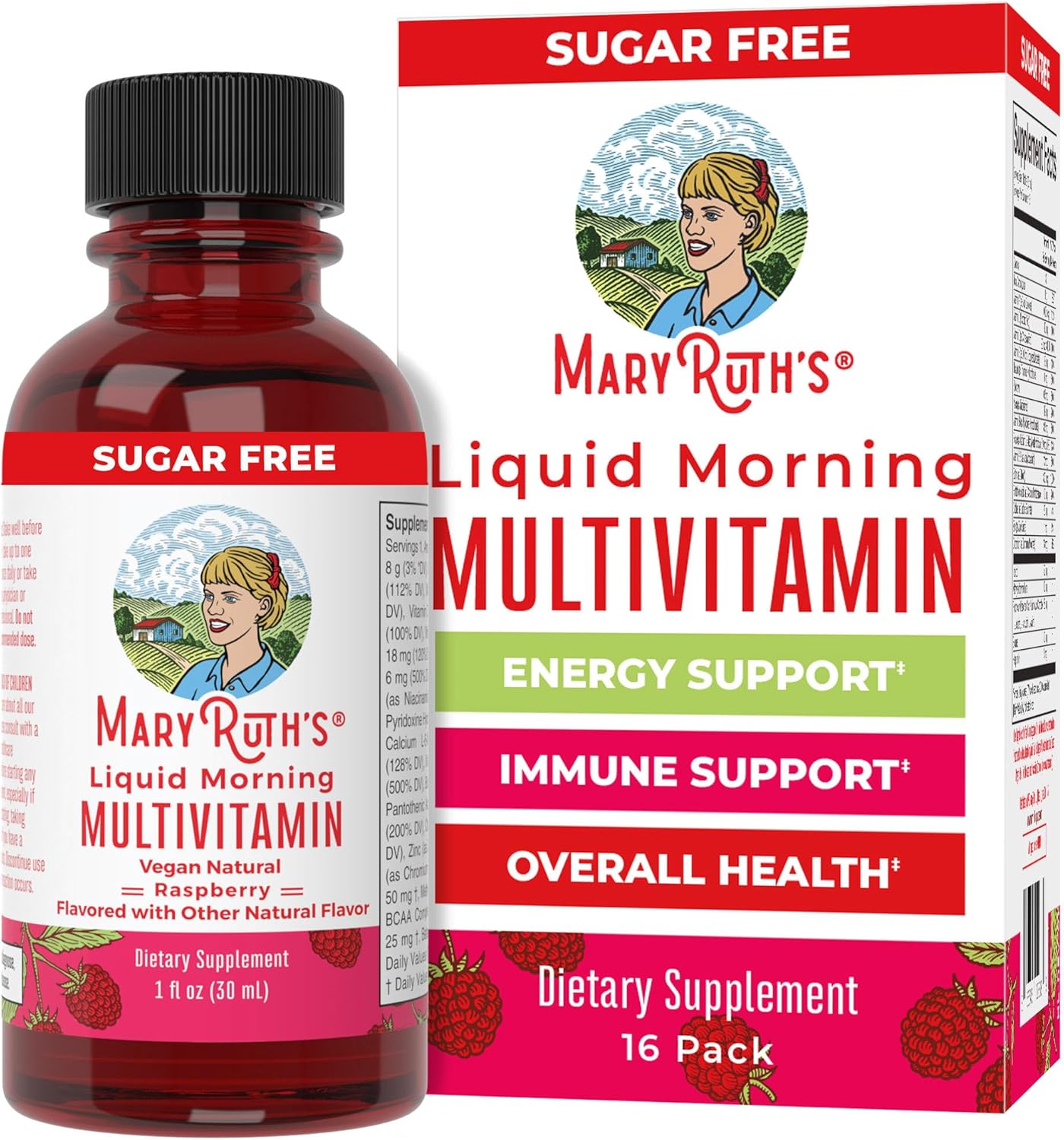 MaryRuth Organics Multivitamin for Women Men & Kids No Added Sugar | Morning Ras...