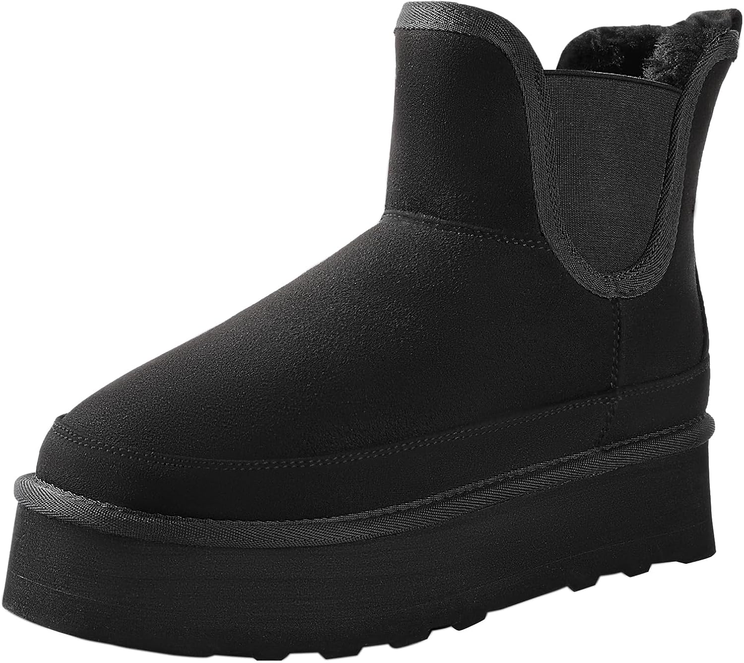 Ankis Platform Mini Boots Women, Classic Ultra Mini Ankle Chelsea Boots for Wome...