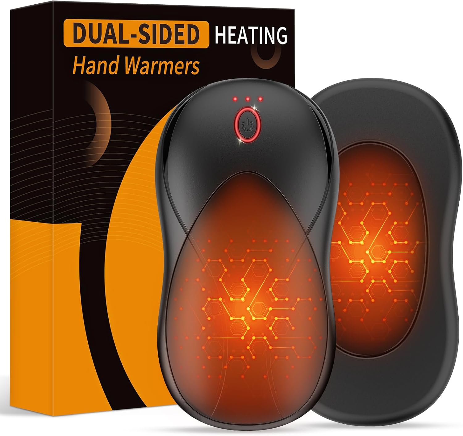Hand Warmers Rechargeable 2Pack, Dual-Sided Heating Electric Hand Warmer, 3 Temp...