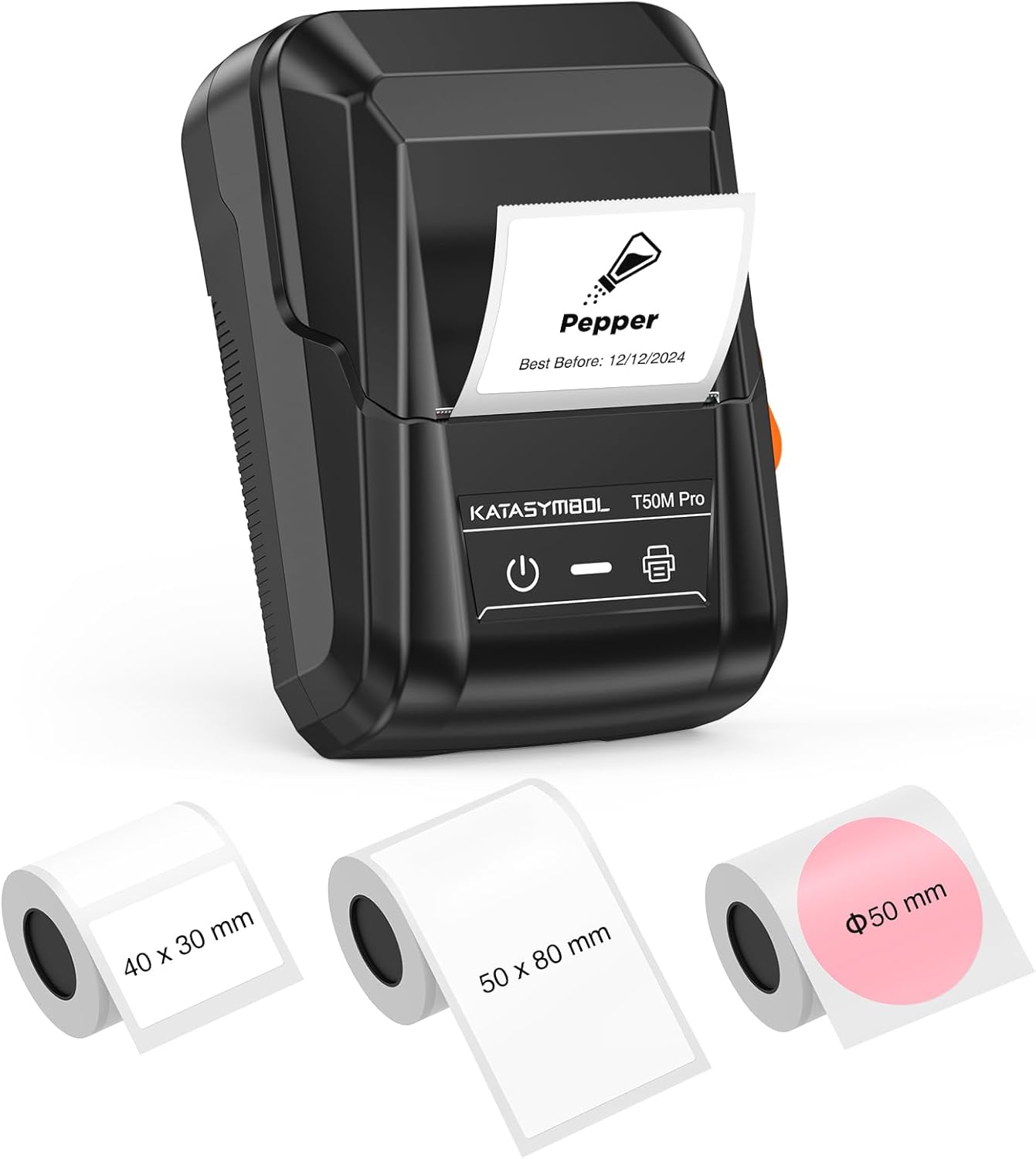 SUPVAN T50M Pro Bluetooth Label Maker Machine with 3 Tapes, Wide Waterproof Labe...