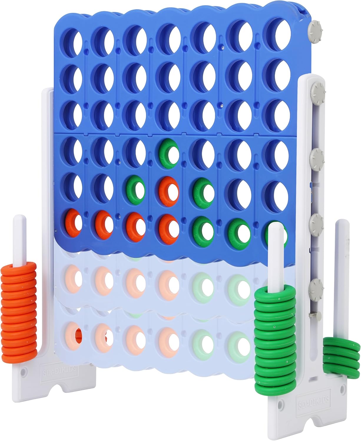 SDADI Jumbo 4 in a Row Game, 4-to-Score Giant Game Set with Adjustable Height (2...