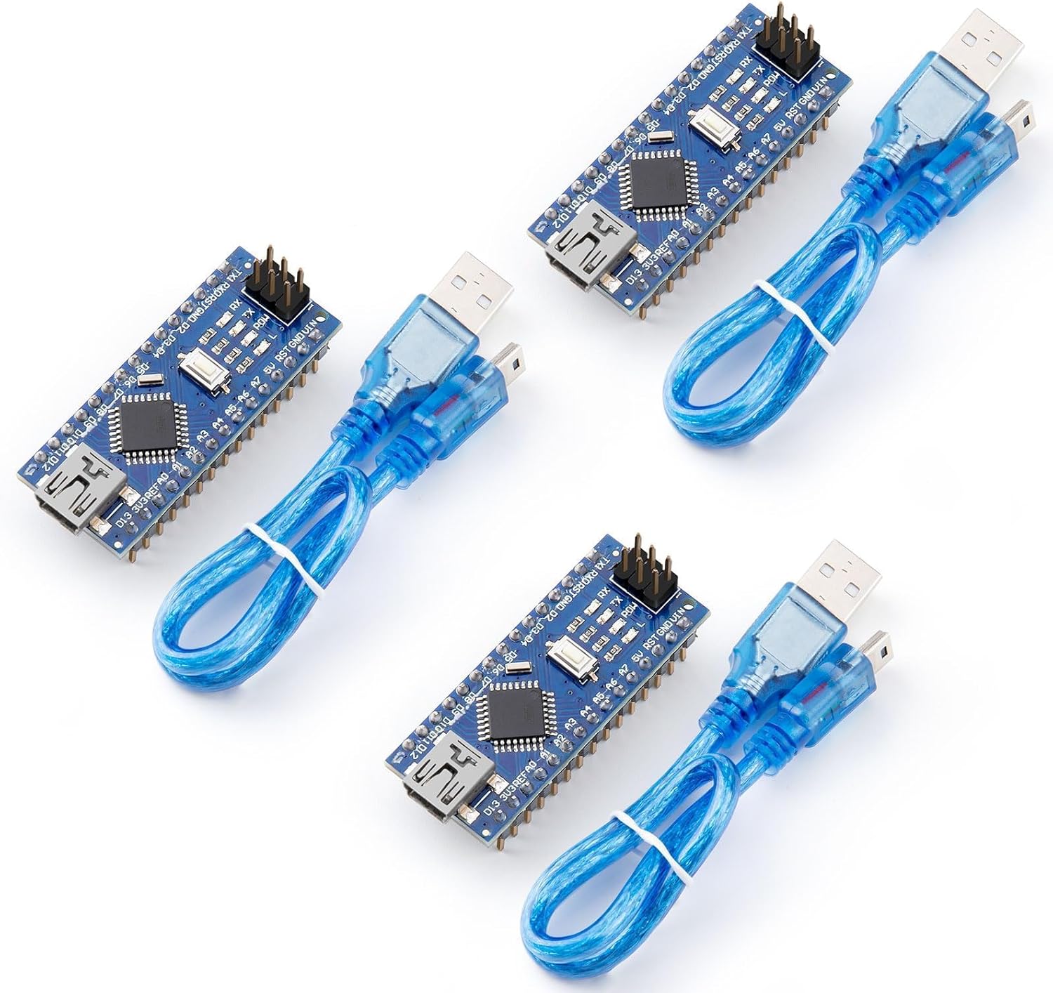 ELEGOO Pre-soldered Nano Board CH 340/ATmega+328P with USB Cable Compatible with...