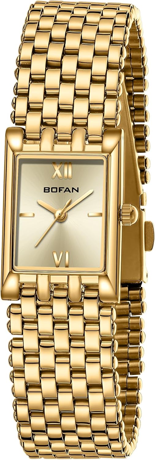 BOFAN Gold Watches for Women Luxury Ladies Quartz Wrist Watches with Stainless S...