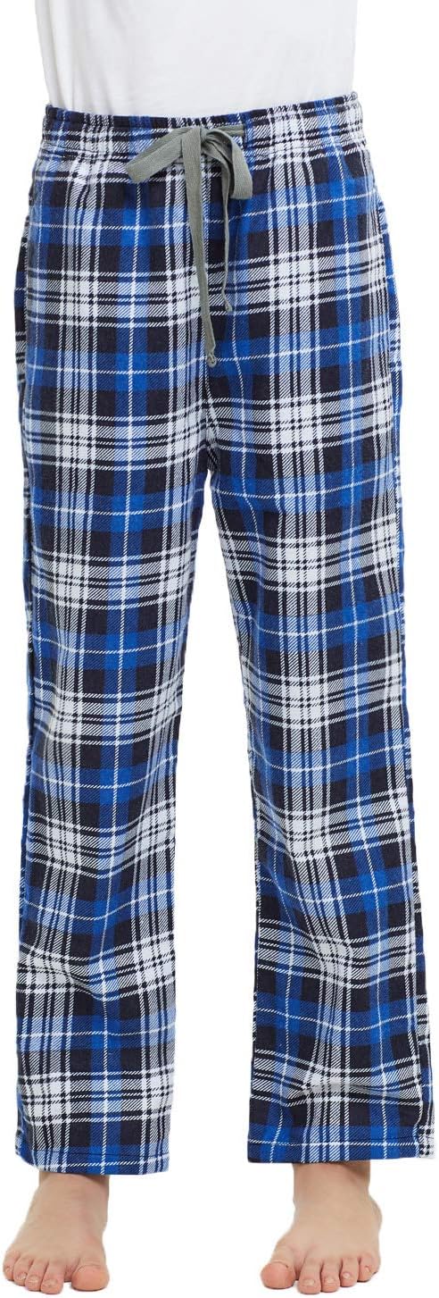 HiddenValor Big Boys Cotton Pajama Lounge Pants Blue Medium