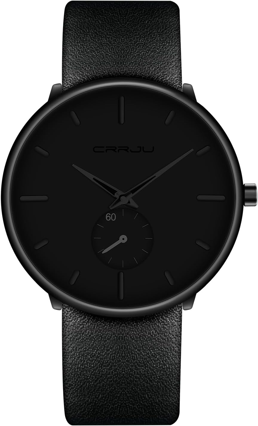 Mens Watches Ultra-Thin Minimalist Waterproof-Fashion Wrist Watch for Men Unisex...