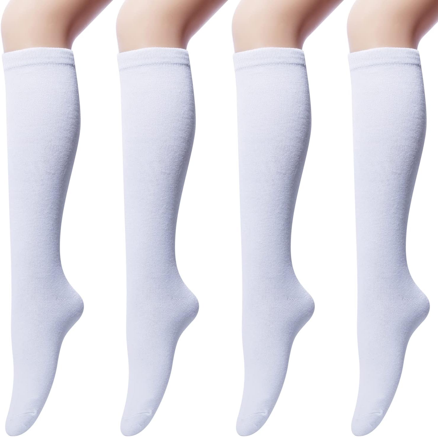 Senker Fashion Women's Knee High Socks, Althletic Socks Casual Cotton Stripes Kn...