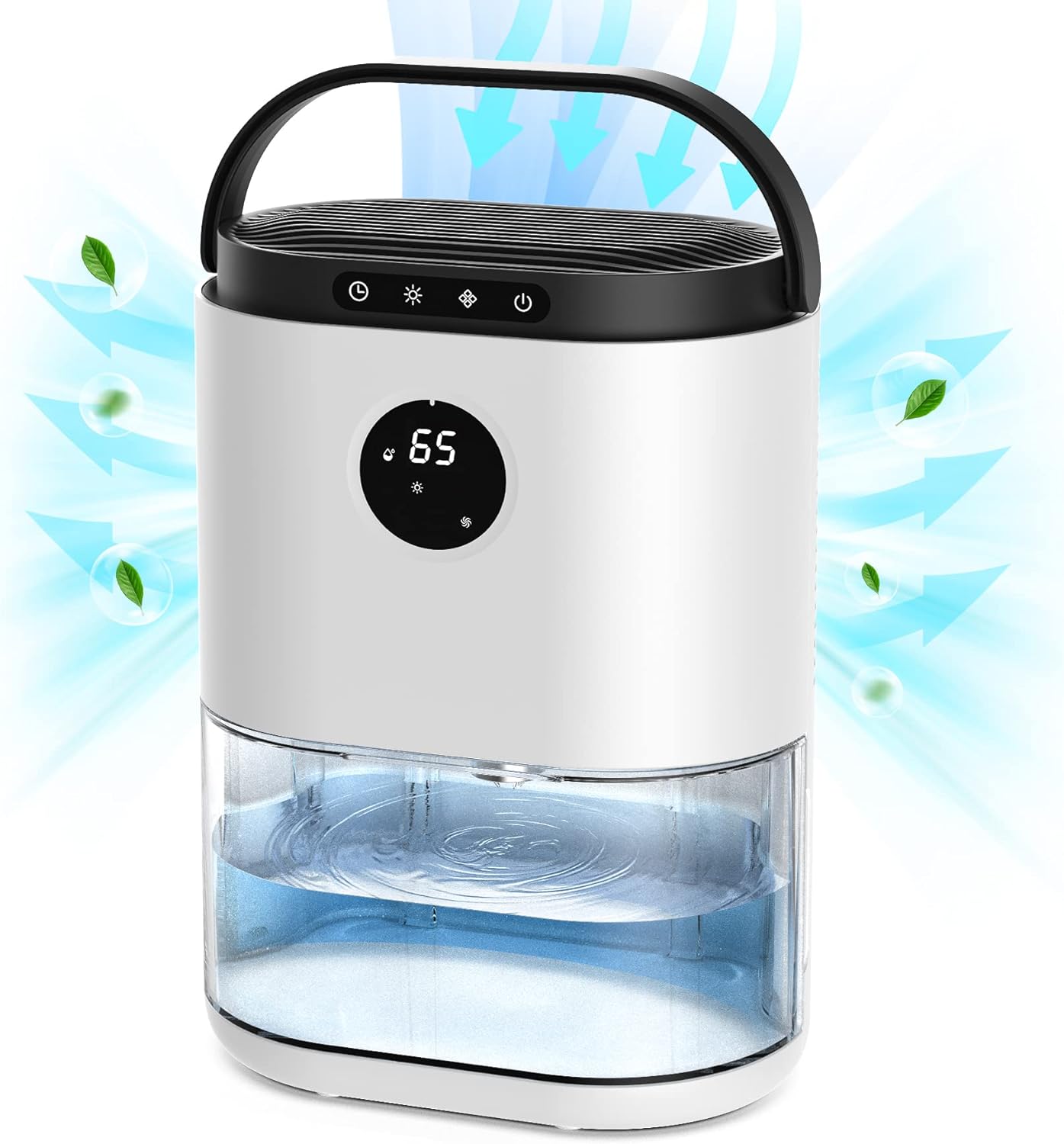 CONOPU Dehumidifier, 2300ML Dehumidifiers for Home 500 Sq.ft, Dual Semiconductor...