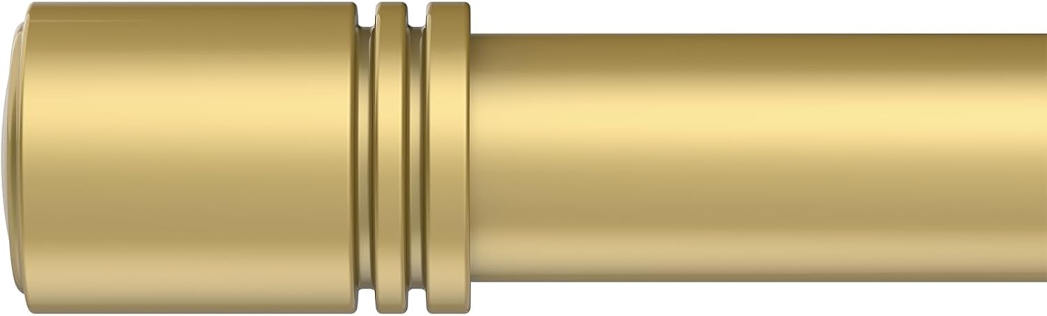 Curtain Rods for Windows 48 to 84 inches, 6/8 inch Diameter Adjustable Length En...