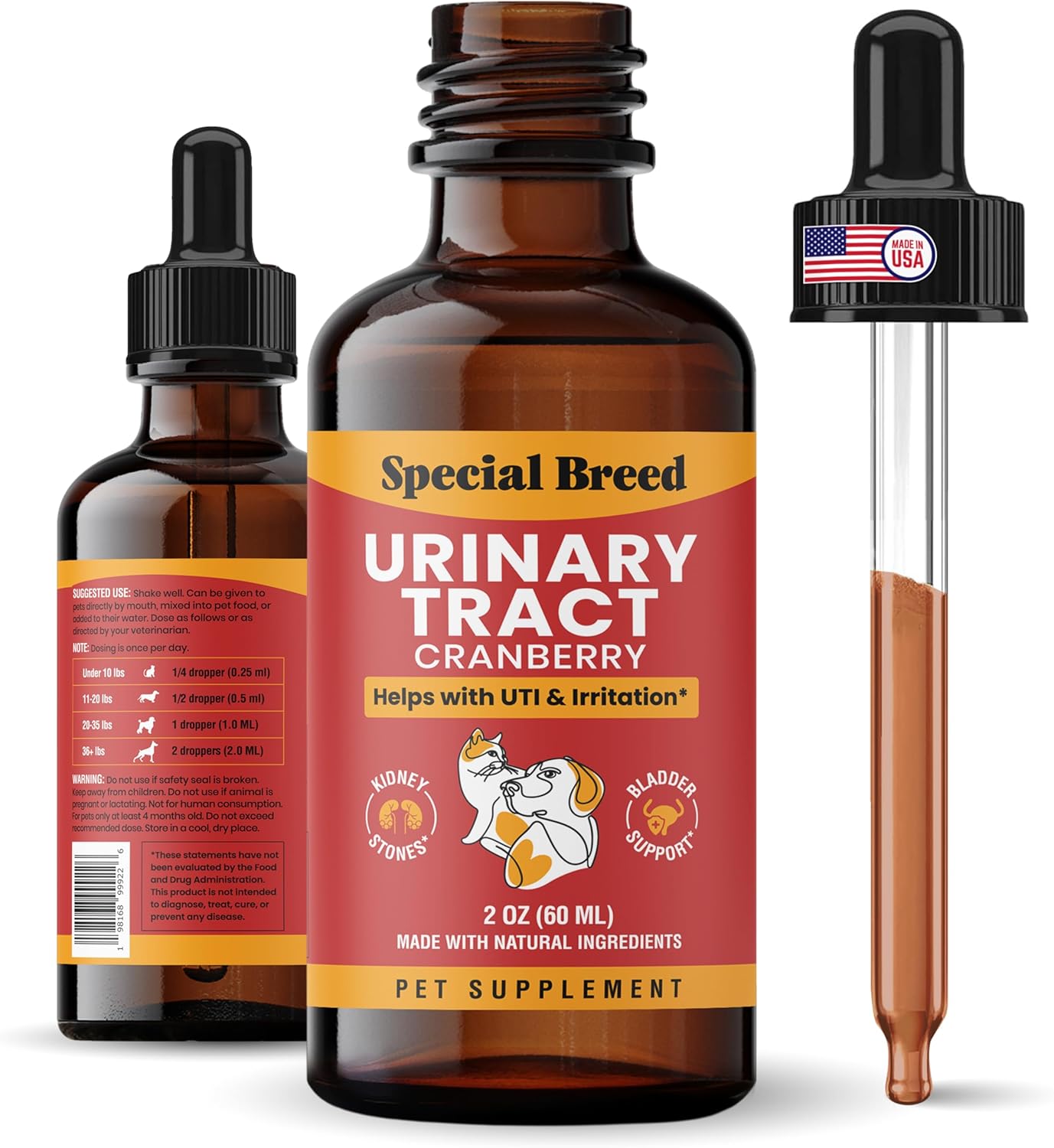 Urinary Tract Infection Treatment for Cats and Dogs - Cranberry UTI Supplement,...