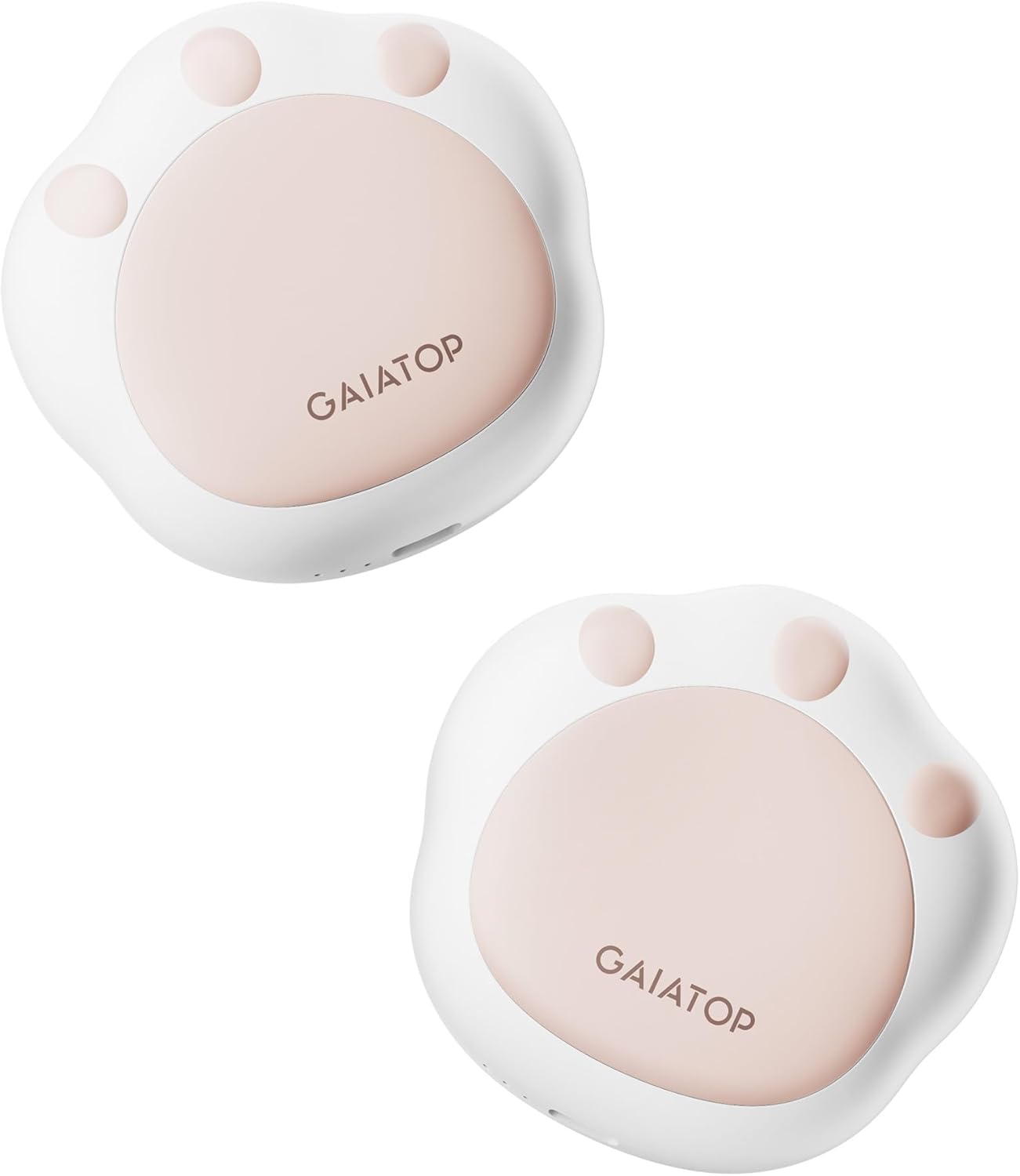 Gaiatop Hand Warmers Rechargeable, 2 Pack Cute Cat Paw Shaped 3 Levels 4000 mAh...