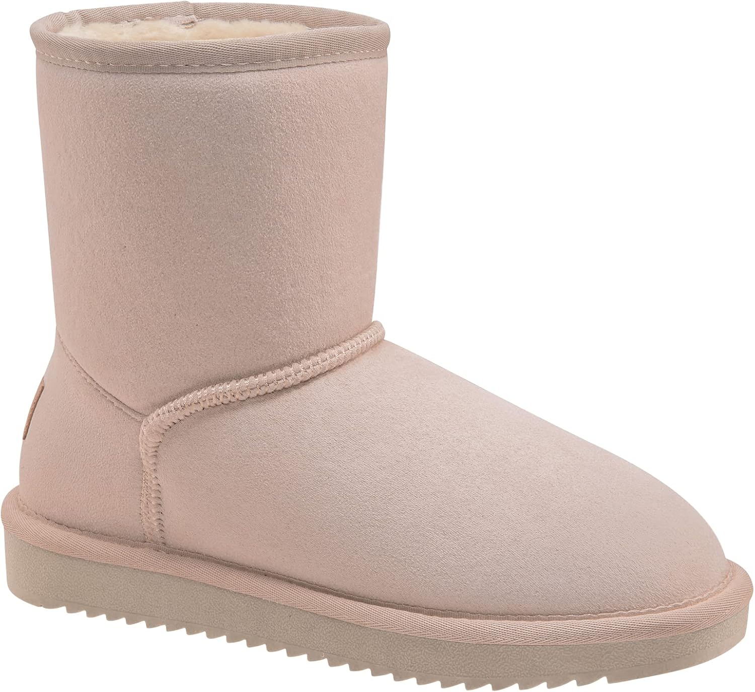 CAMEL CROWN Women's Warm Winter Boots Ankle High Classic Vegan Suede Faux Sheeps...