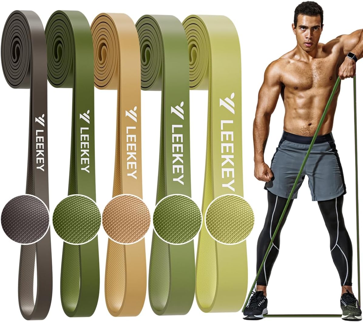 LEEKEY Resistance Bands, Exercise Bands Pull Up Assist Bands - Workout Bands Set...