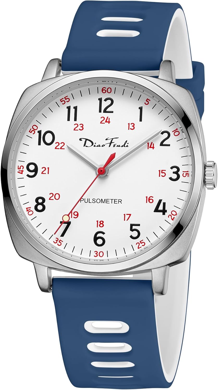 Diaofendi Waterproof Nurse Watch for Medical Professionals,Women Men, 24 Hour wi...