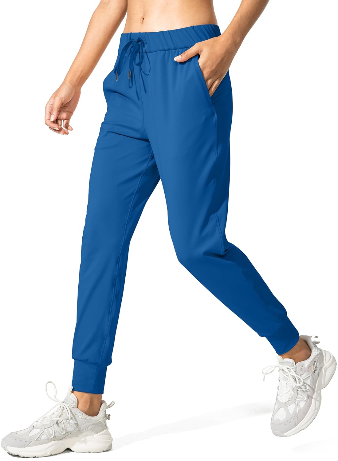 SANTINY Women's Joggers Pants Pockets Drawstring Running Sweatpants for Women Lo...