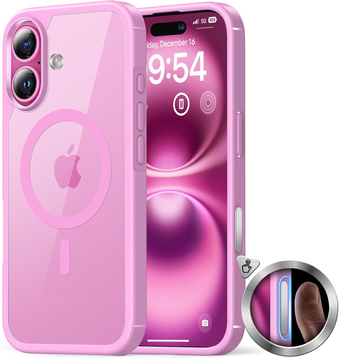 TAURI for iPhone 16 Case with Camera Control Capture Button, Compatible with Mag...