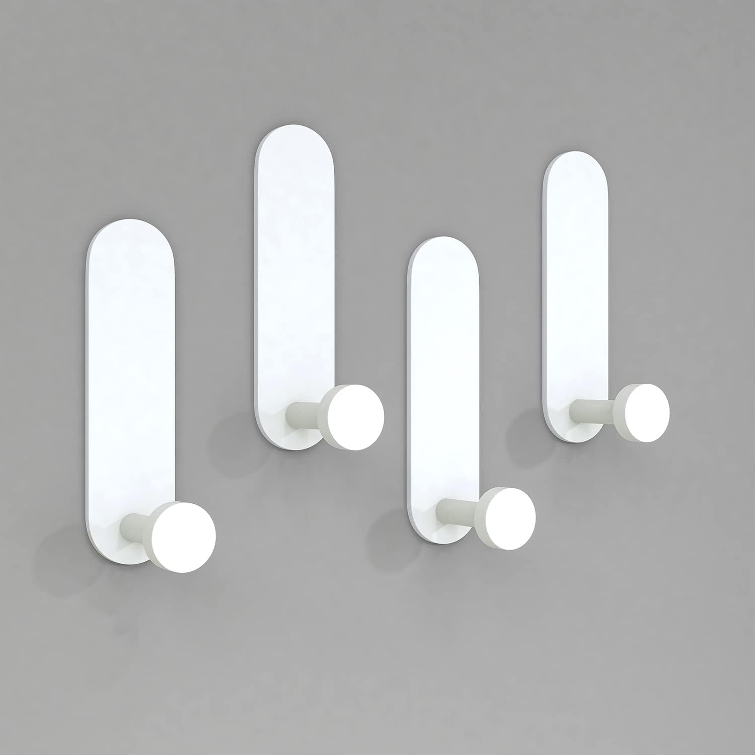JS Self Adhesive Hooks Sticky Hooks Extra Strong Stick on Wall Over Door for Han...