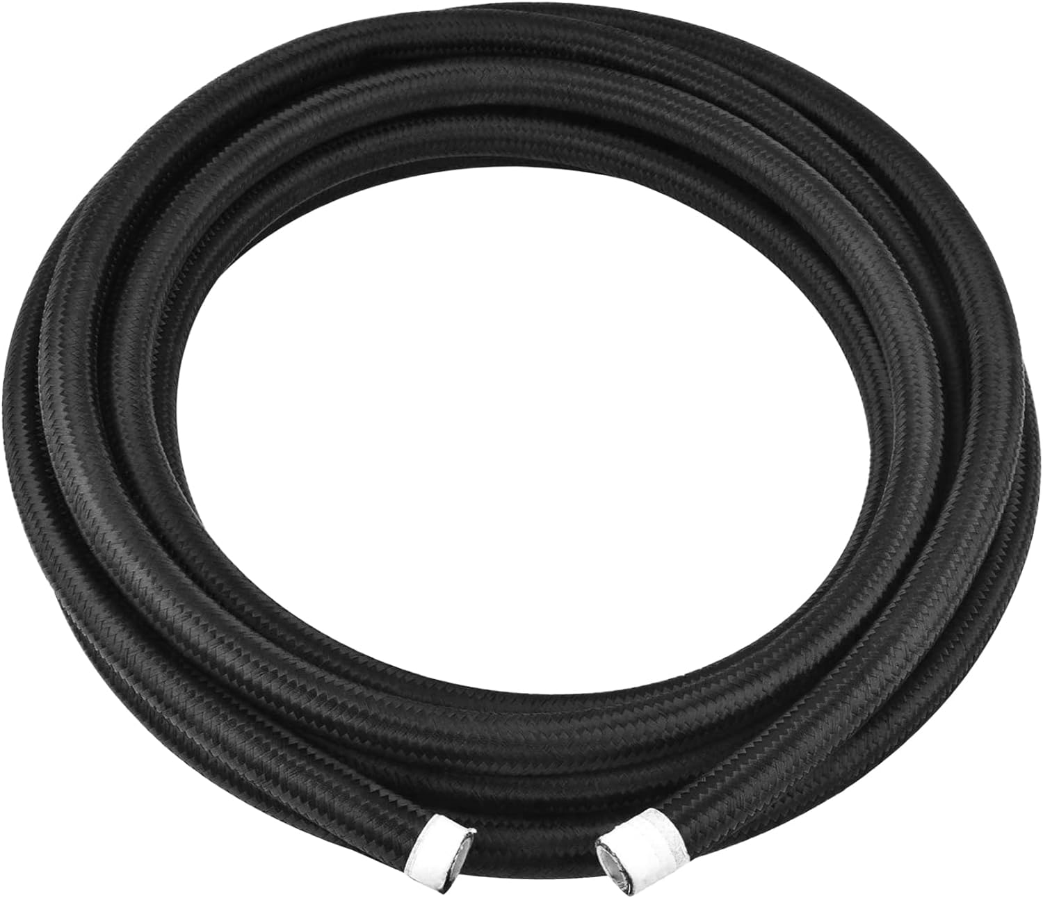 EVIL ENERGY 8AN PTFE Fuel Hose Line E85 Nylon Braided 10FT Black Black 8AN 10FT