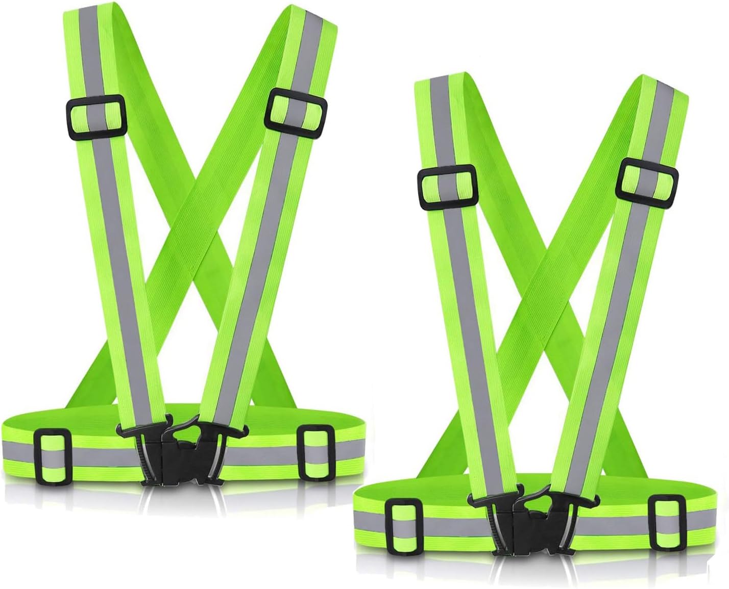 Reflective Vest Running 2Pack, High Visible Safety Running Gear for Biking Joggi...