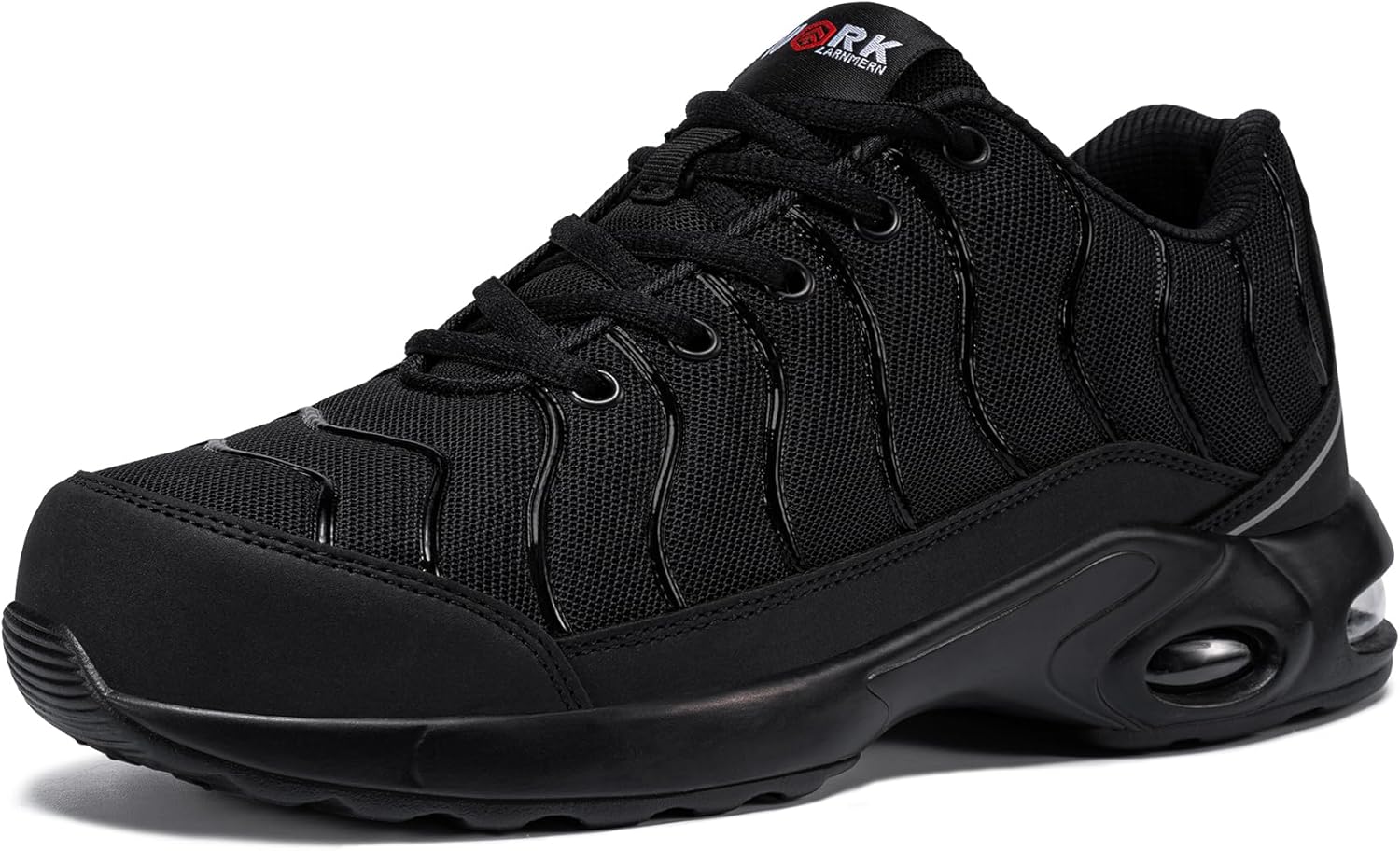 LARNMERN Steel Toe Cap Trainers Mens Lightweight Safety Trainers Comfortable Wor...