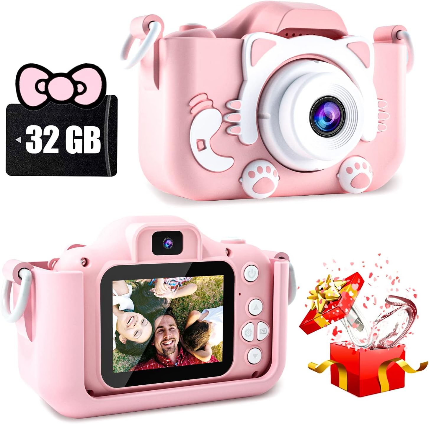 Kids Camera Toys for 3 4 5 6 7 8 9 10 11 12 Years Old Boys/Girls, Kids Digital C...