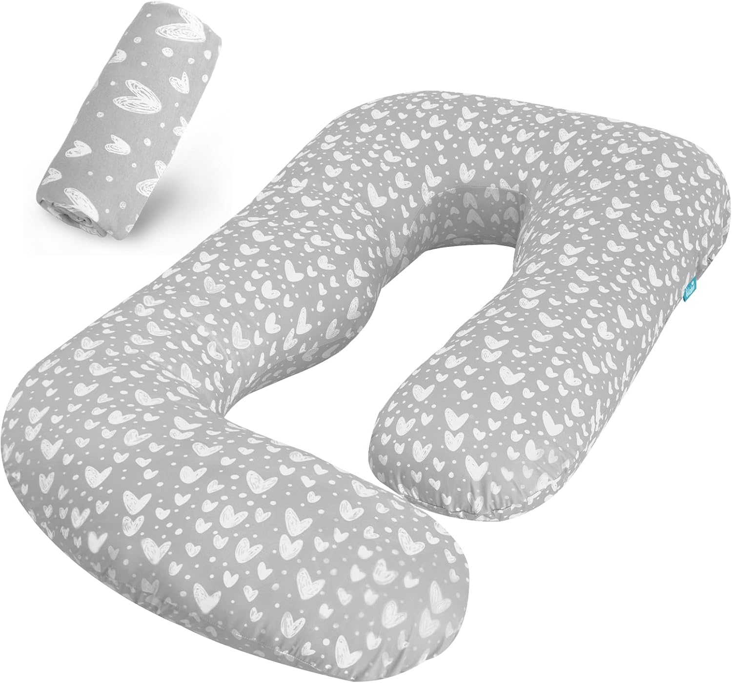 Pregnancy Pillow Cover U-Shaped, Super Soft Replacement Cover for Maternity Pill...