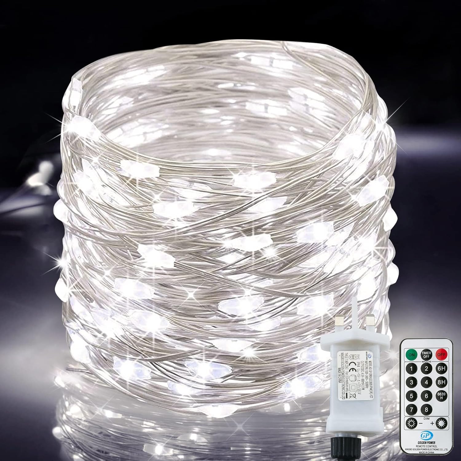Lezonic Fairy Lights, 220LED 25M String Lights Mains Operated, 8 Modes Low Volta...