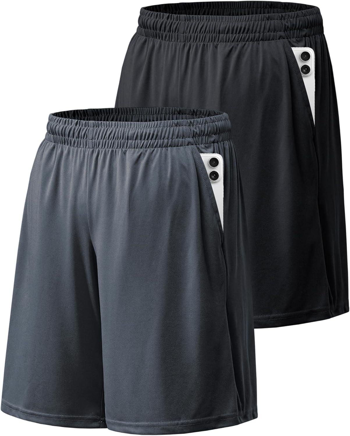 BALENNZ Athletic Shorts for Men with Pockets and Elastic Waistband Quick Dry Act...