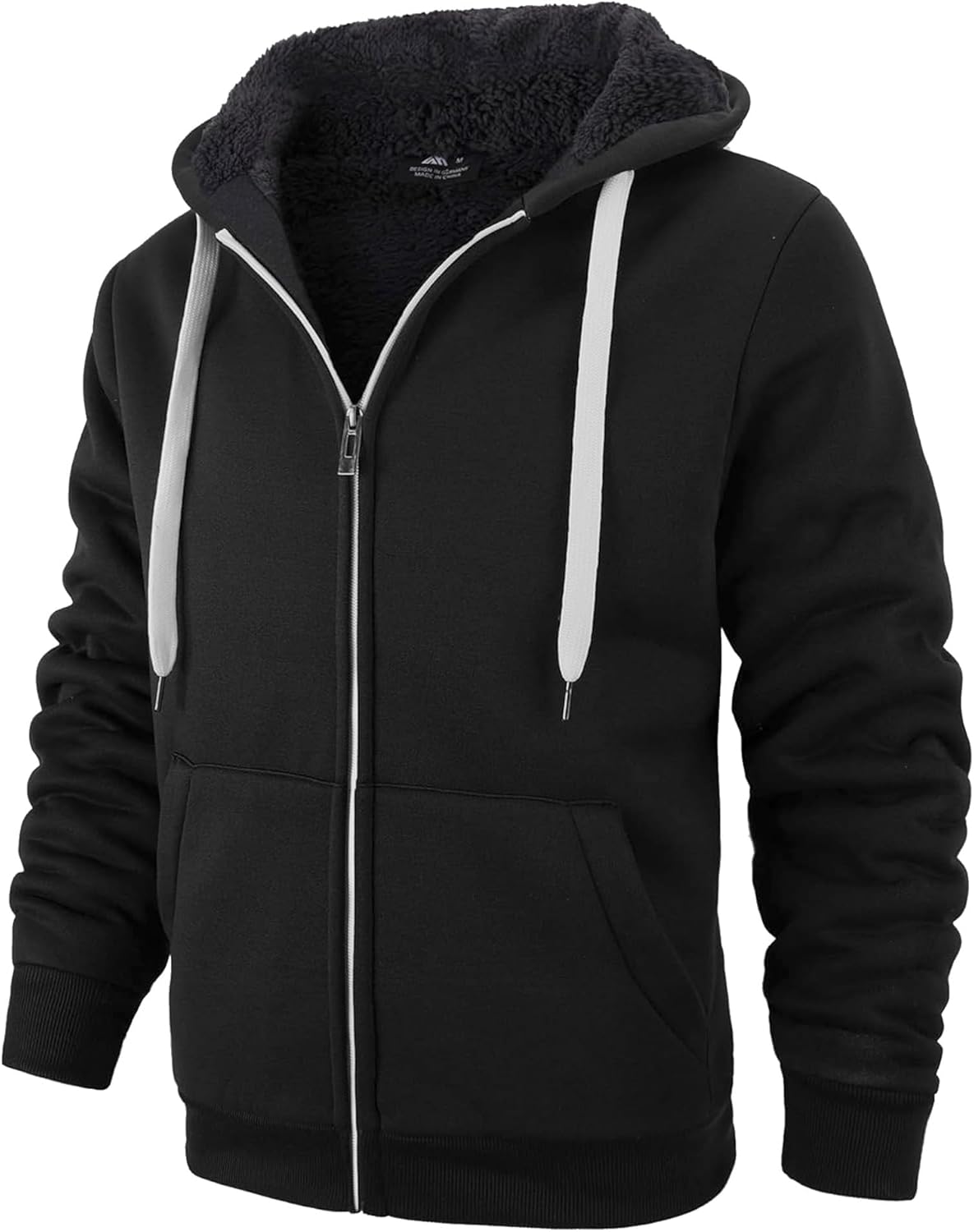 JACKETOWN Men's Heavyweight Fleece Hoodies full Zipper Thick Sherpa Lined Sweats...