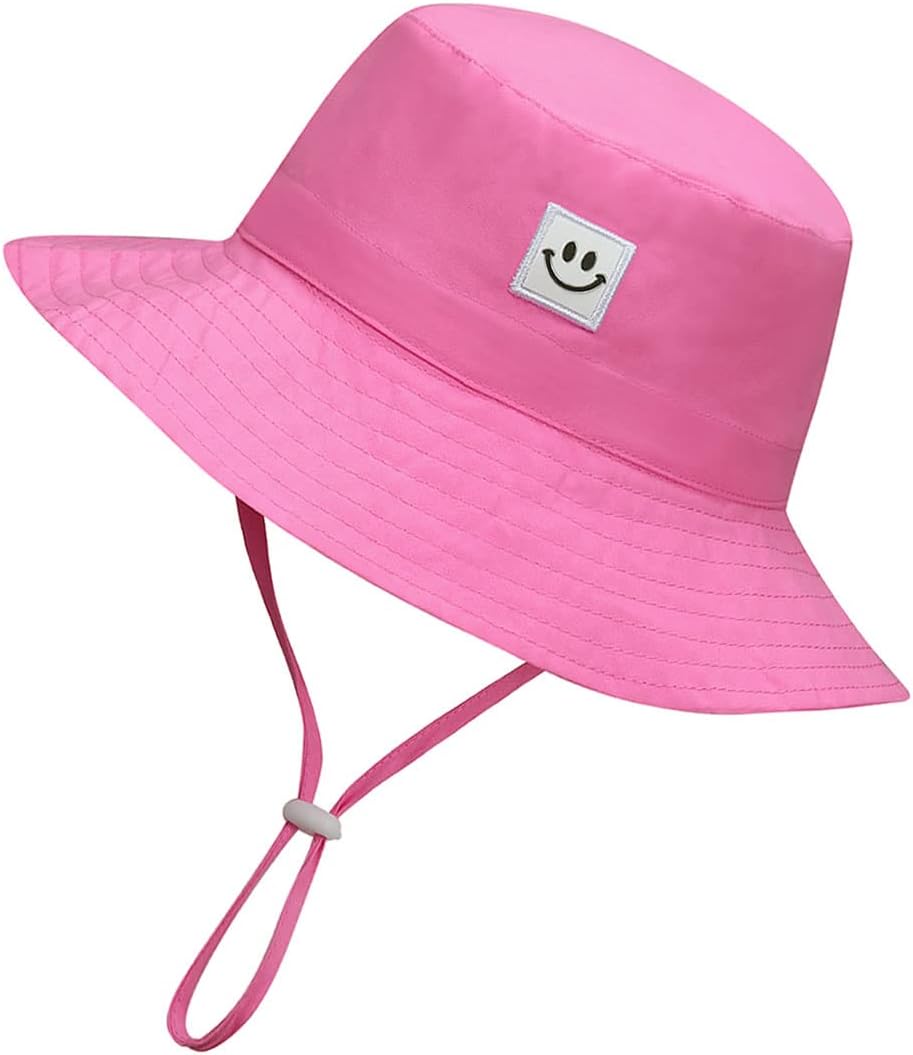 MaxNova Baby Sun Hat Smile Face UPF 50+ Toddler Bucket Hat for Boys Girls 0-7 Ye...