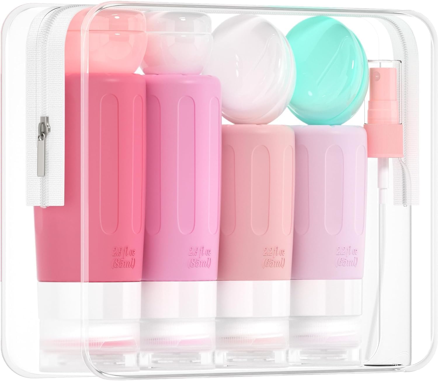 Morfone 16 Pack Travel Bottles Set for Toiletries, TSA Approved Travel Container...