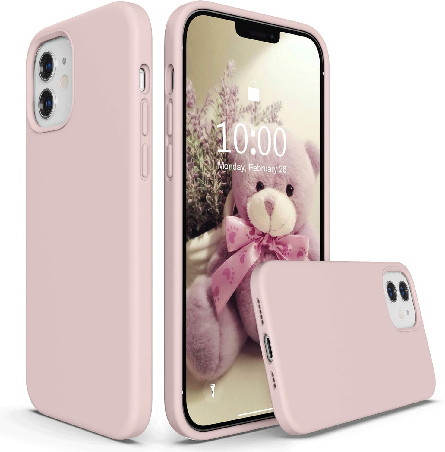 SURPHY Liquid Silicone Case Compatible with iPhone 12 Case, iPhone 12 Pro Case 6...